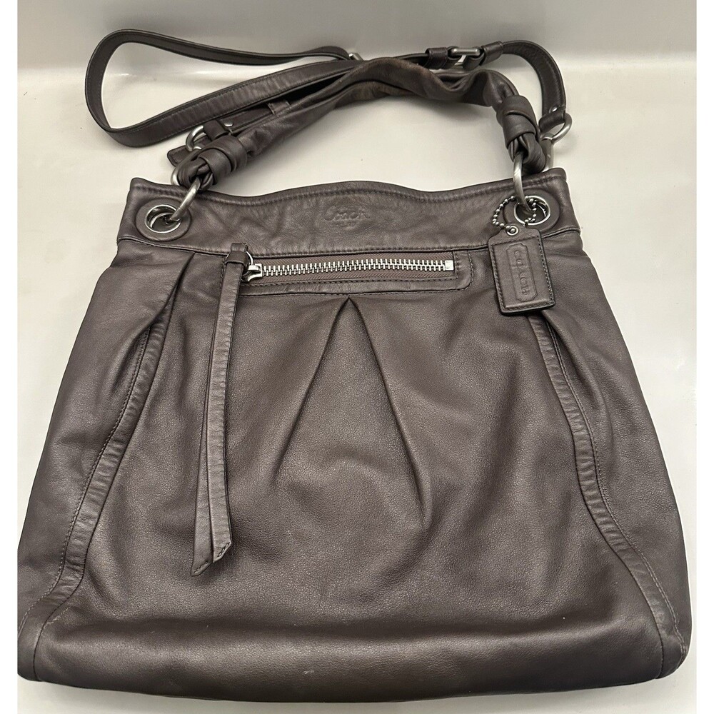 Coach Bag Parker Hippie Crossbody Shoulder Bag Metallic Taupe Beauty 13411